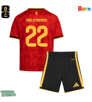 Belgien Alexis Saelemaekers #22 Replika Babytøj Hjemmebanesæt Børn VM 2026 Kortærmet (+ Korte bukser)